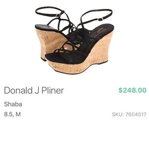 Donald J Pliner Shaba - Black Wedges
